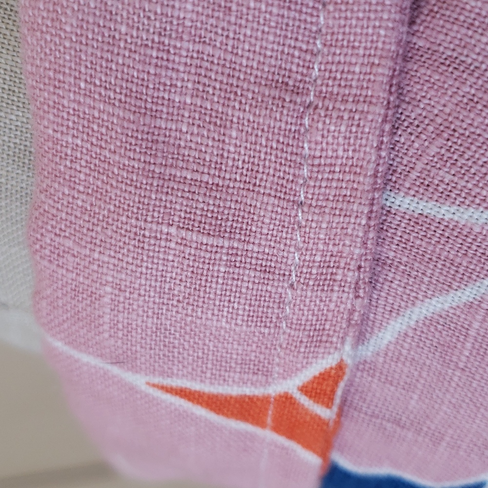 RAILS MacKinley Top Flower Power Pink Yellow Orange Blue Linen - Picture 13 of 17